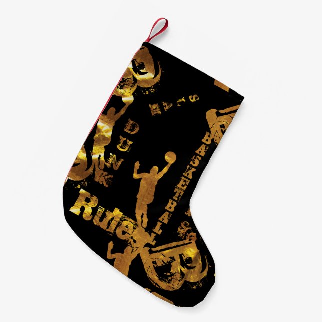 PETITE CHAUSSETTE DE NOËL BASKETBALL (Devant (Accrochage))