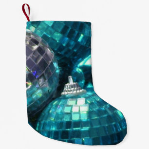 Petite Chaussette De Noël Baubles bleus bas