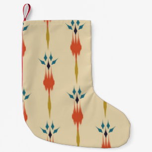 Petite Chaussette De Noël Beau art ethnique abstrait ikat. Kasur sans coutur
