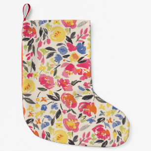 Petite Chaussette De Noël Beau motif vintage Floral dans la variété