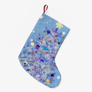 Petite Chaussette De Noël Beau Noël Arbre de Noël Stocker
