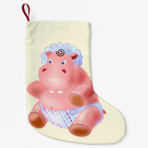 Petite Chaussette De Noël Bébé Hippo Noël Stocking