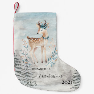 Petite Chaussette De Noël Bébé Renne de Noël des Fêtes