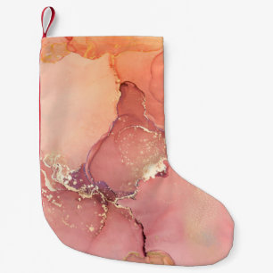 Petite Chaussette De Noël beige Abstrait, arrière - plan marron, papier pein