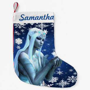 Petite Chaussette De Noël Belle Reine des neiges