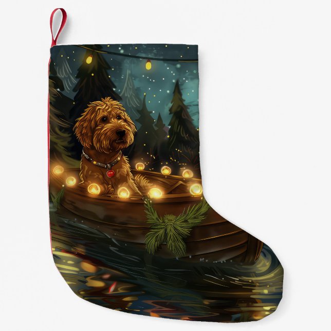 Petite Chaussette De Noël Bernedoodle Noël Festival Voyage (Devant)