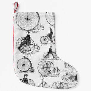 Petite Chaussette De Noël Bicyclette à grande roue Penny Farthing
