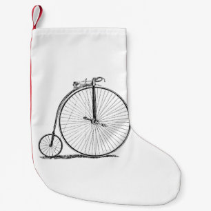 Petite Chaussette De Noël Bicyclette à grande roue Penny Farthing
