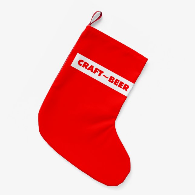 Petite Chaussette De Noël Bière artisanale (Devant (Accrochage))