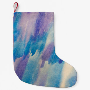 Petite Chaussette De Noël Bleu abstrait fond abstrait, aqua, art, art