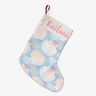 Petite Chaussette De Noël Bleu de Noël côtier
