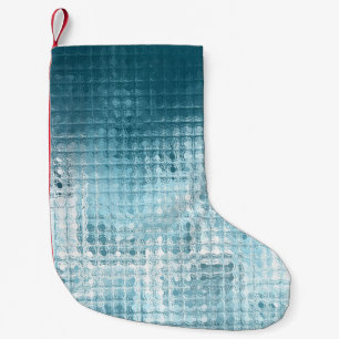Petite Chaussette De Noël Bleu Élégant Abstrait : Arrière-plan Magnifique