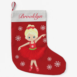 Petite Chaussette De Noël Blonde personnalisée Ballerina de Noël