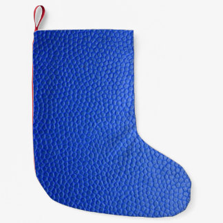 Petite Chaussette De Noël Blue leather skin texture skin