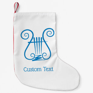 Petite Chaussette De Noël Blue Lyre