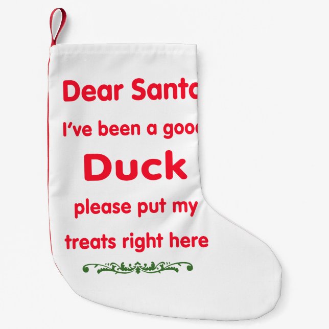 Petite Chaussette De Noël Bon bas de Noël de canard (Devant)