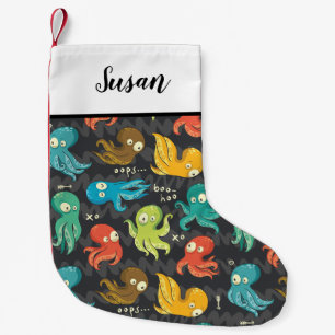 Petite Chaussette De Noël Boo Octopus Cute Multicolor Enfants Vêtements & Dé
