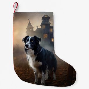 Petite Chaussette De Noël Border Collie Halloween Épouvantable