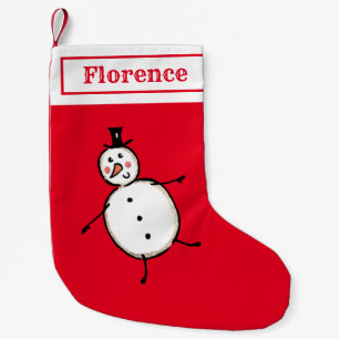 Petite Chaussette De Noël Bouchon De Neige Personnalisé