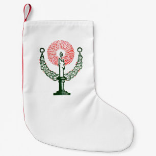 Petite Chaussette De Noël Bougie de Noël traditionnelle
