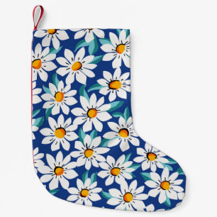 Petite Chaussette De Noël Bougies printanières : motif floral tendance.