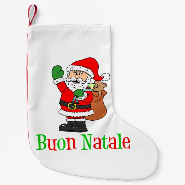 Petite Chaussette De Noël Boule Natale Italien Noël Stocking (Devant)