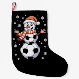 Petite Chaussette De Noël Boules de football drôles de Noël en arbre en bonh