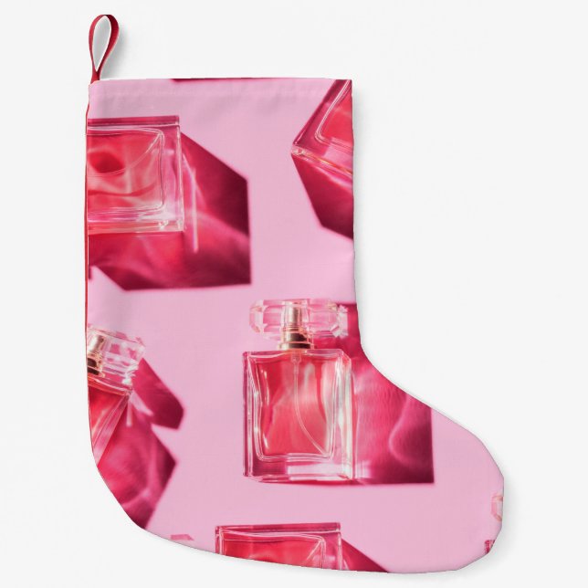 Petite Chaussette De Noël Bouteilles motifs de parfum féminin (Devant)