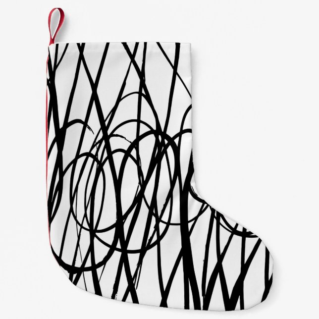 Petite Chaussette De Noël Brush abstract pattern. Grunge texture. Background (Devant)