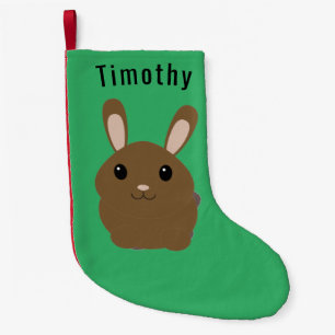Petite Chaussette De Noël Bunny Brown