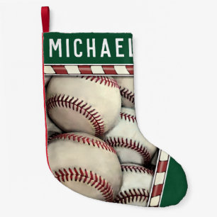 Petite Chaussette De Noël Cadeau de vacances de baseball