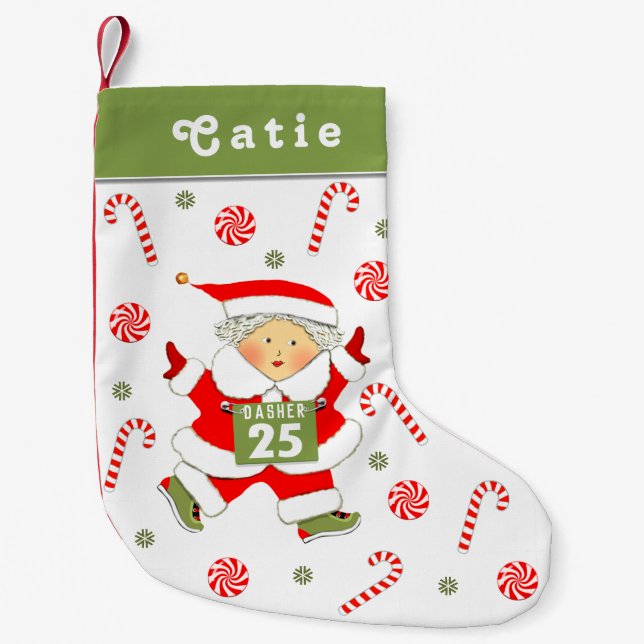 Petite Chaussette De Noël Cadeau de vacances Runner (Devant)