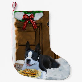 Petite Chaussette De Noël Cadeaux de Noël Boston Terrier