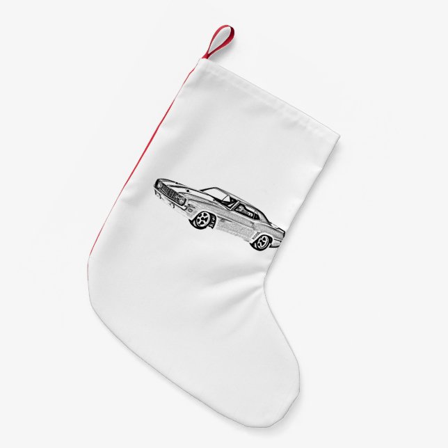 Petite Chaussette De Noël Camaro Z28 1969 (Devant (Accrochage))