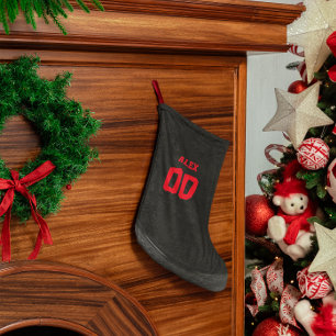 Petite Chaussette De Noël Camion de hockey - Stocker personnalisé