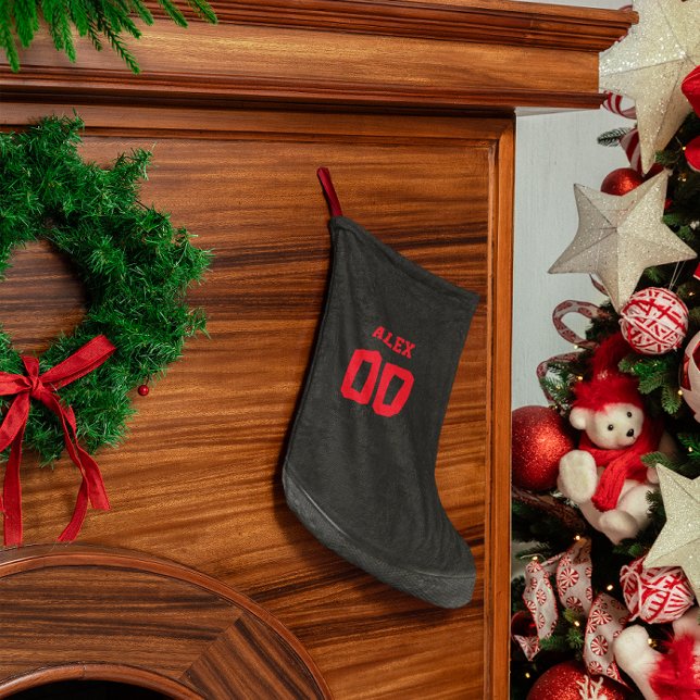 Petite Chaussette De Noël Camion de hockey - Stocker personnalisé (Créateur téléchargé)
