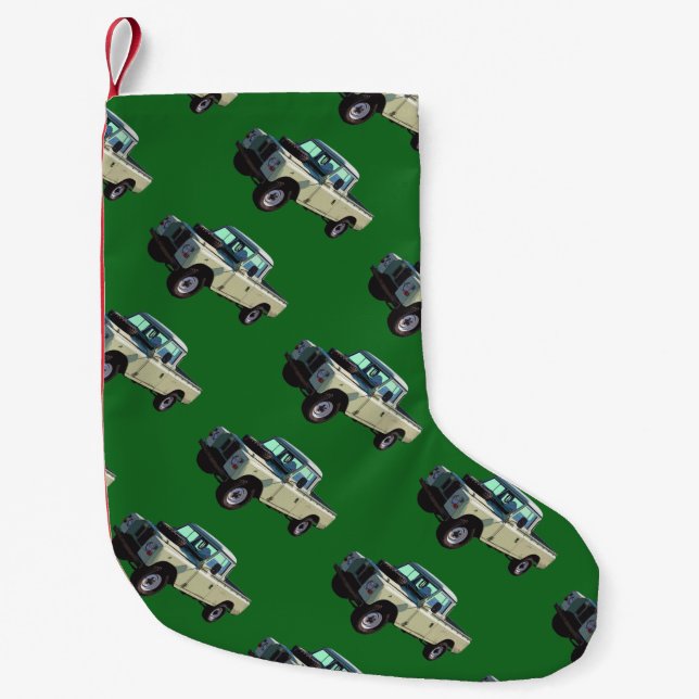 Petite Chaussette De Noël Camion pick-up 1971 de Land Rover (Devant)