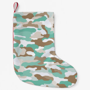 Petite Chaussette De Noël Camouflage côtier