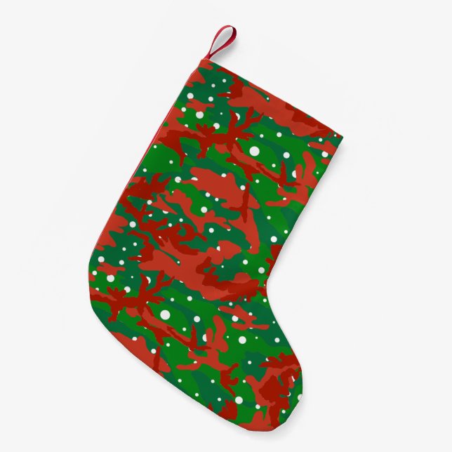Petite Chaussette De Noël Camouflage Haus De Camo Xmas (Devant (Accrochage))