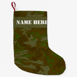Petite Chaussette De Noël Camouflage personnalisé Camo de Noël