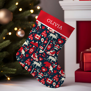 Petite Chaussette De Noël Canadien   Pays des merveilles hivernales   Person