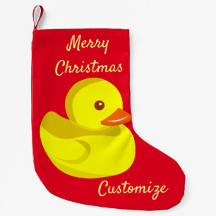 Petite Chaussette De Noël Canard en caoutchouc mou Thunder_Cove 