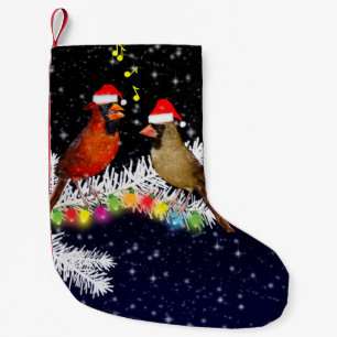 Petite Chaussette De Noël Cardinaux Noël Stocker