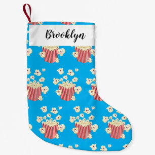 Petite Chaussette De Noël Caricature de pop-corn drôles
