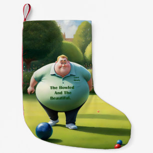 Petite Chaussette De Noël Caricature drôle Bowls de pelouse Homme,