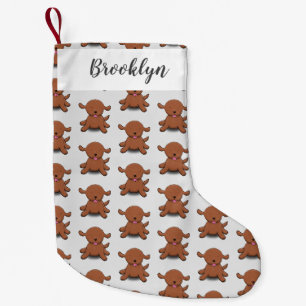 Petite Chaussette De Noël Caricature pour chien de chiot joyeux