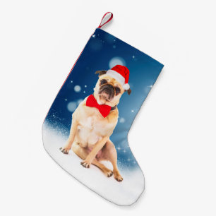 Petite Chaussette De Noël Carlin avec Noël Santa Hat