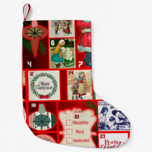 Petite Chaussette De Noël Carrés de l'illustration de Noël