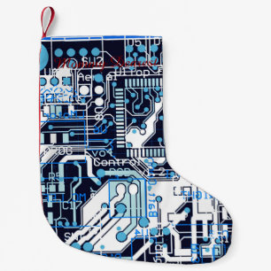Petite Chaussette De Noël Carte bleue