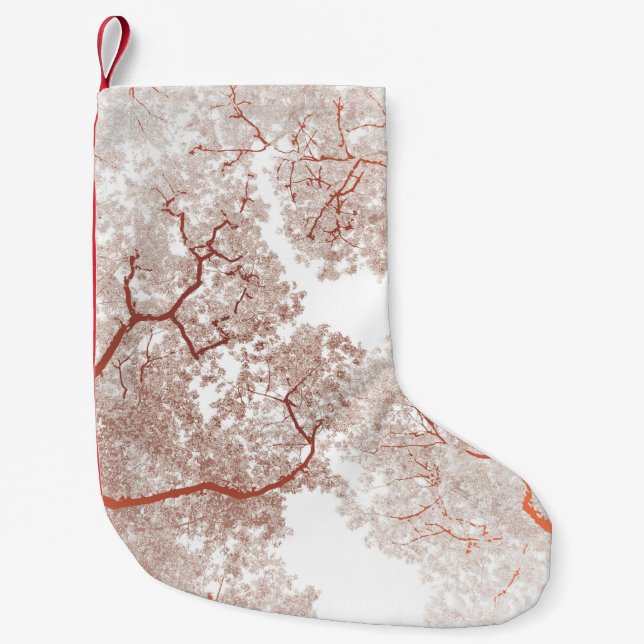 Petite Chaussette De Noël Carte des arbres 2 (Devant)